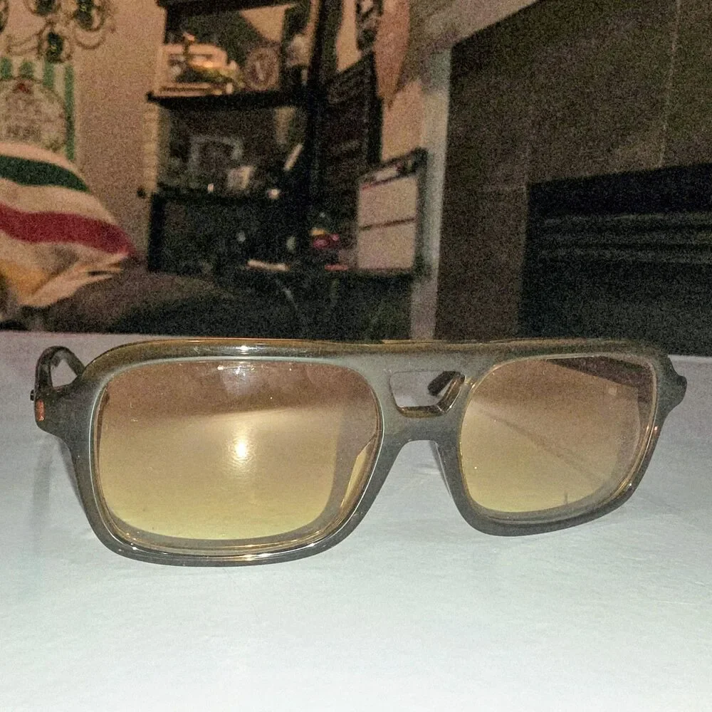 Crap Eyewear The Spaced Ranger Brown Logo Eyeglasses 53-18 & Blk Box Travel Case